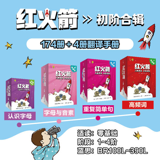 【非点读】红火箭英语分级阅读绘本零基础英语启蒙小学生课外阅读儿童英文绘本扫码听音频 商品图1