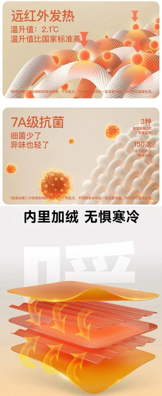 D112739一包2件！2025冬季新款男士羊羔糯米绒保暖加厚打底衫 商品图8