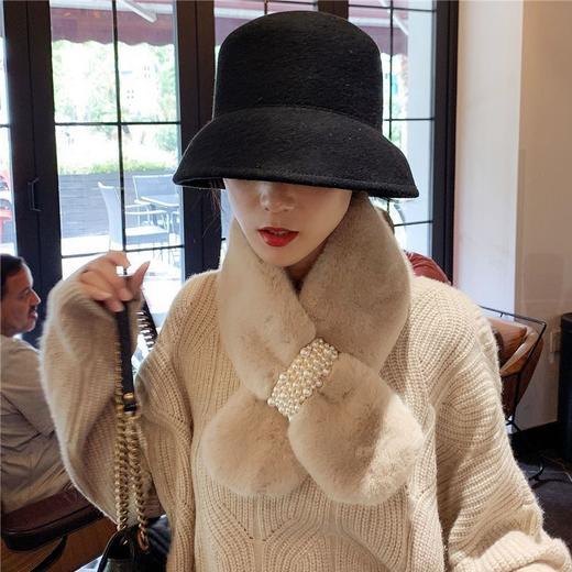 爆款！【小来】秋冬珍珠绒绒围脖，软绒围巾，亲肤舒适，温暖软糯，优雅显气质，百搭神器 商品图1