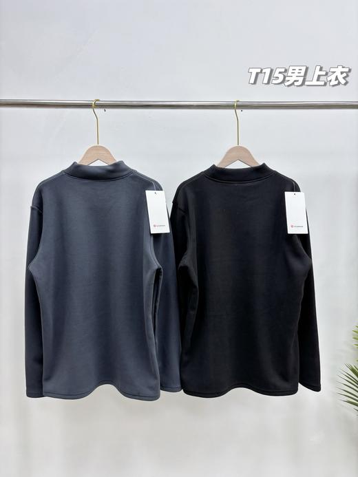 D112739一包2件！2025冬季新款男士羊羔糯米绒保暖加厚打底衫 商品图1