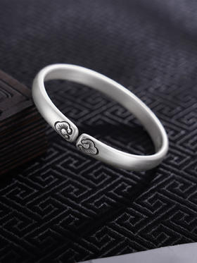 【治愈之花】子佩集S999银手工手镯原创设计【55061121】2407