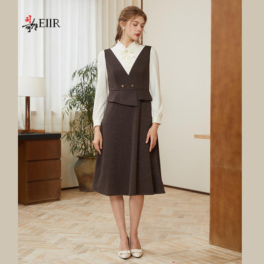 司歌假两件连衣裙秋冬收腰A921137X 商品图4