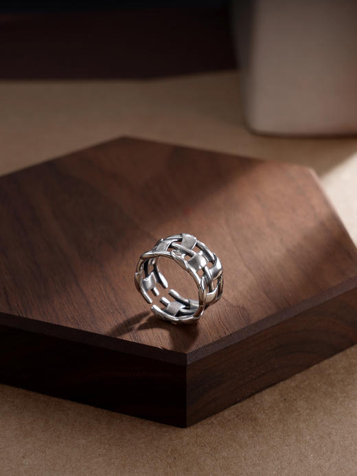 子佩集S925银【泠崖】戒指【USR013】纯银原创22410 商品图0