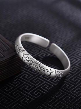 【瑞兽呈祥】子佩集S999银手工手镯原创设计【55051230】2407