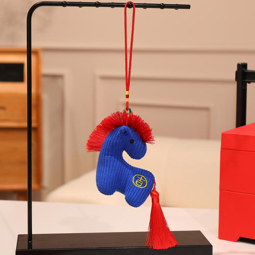 新年【马年吉祥物挂件】回头望福气马花布公仔挂件毛绒玩具 年会新年礼品 商品图8