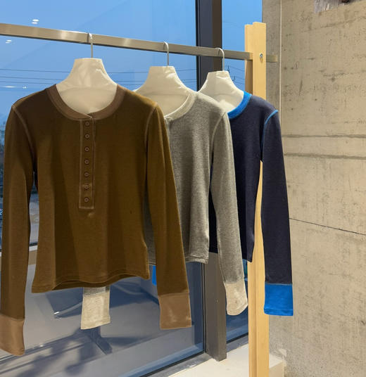 韩国订单拼色加厚保暖打底衫11261 商品图10
