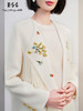 郭培成衣RSG2025秋冬新款花卉刺绣流苏白色羊毛大衣中长款气质 商品缩略图3