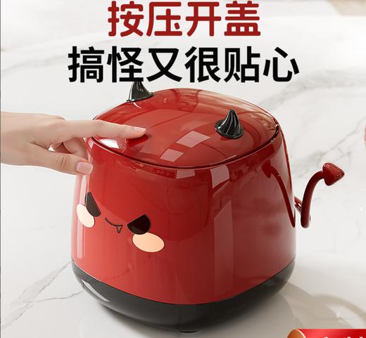 新品【创意收纳】办公桌高颜值按压垃圾筒 客厅卧室垃圾收纳桶 创意家用桌面垃圾桶 商品图0