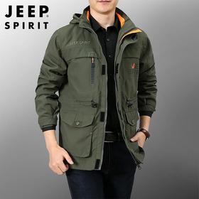 JEEP SPIRIT夹克男秋季男士外套工装百搭休闲外套男HL6631