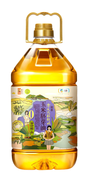 初萃零反式脂肪酸玉米胚芽油4L/桶