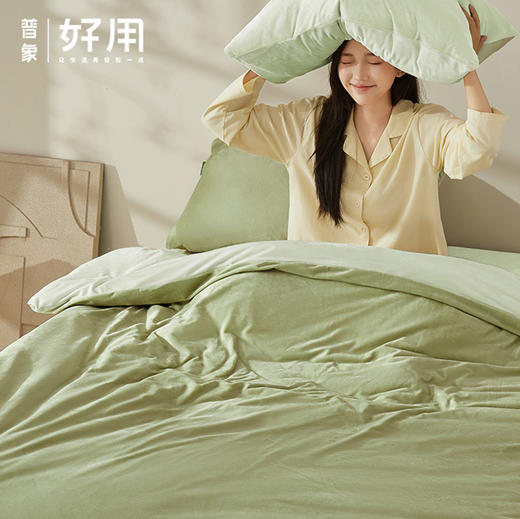 一默 宝宝绒床笠四件套 商品图0