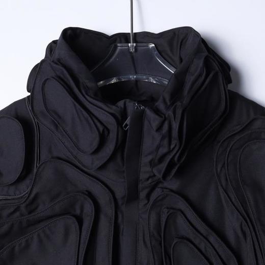 25005SDSA男士秋冬新款痞帅男装立体纹理重磅解构立领羽绒服外套宽松 商品图2