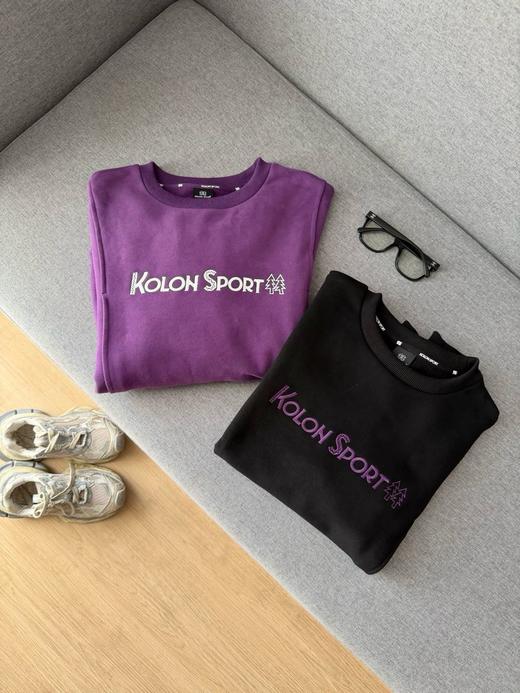 D112729男女情侣款刺绣圆领立裁拼接加绒卫衣 商品图3