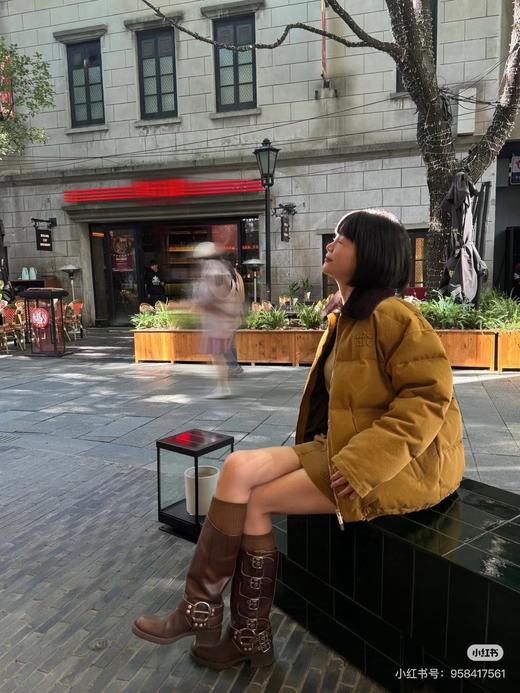 D112737重磅字母拉链皮毛一体羽绒服外套男女同款 商品图3