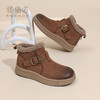 真皮加绒雪地靴女冬季保暖毛绒短靴软底棉鞋5M312-1QZY 商品缩略图1