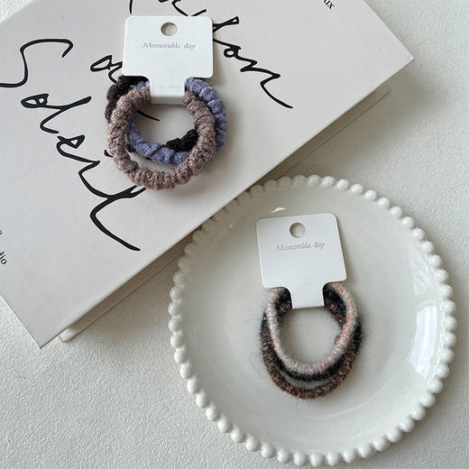 彩色毛线皮筋组合皮筋（3根）-纪念日百货门店同款167044339 商品图1