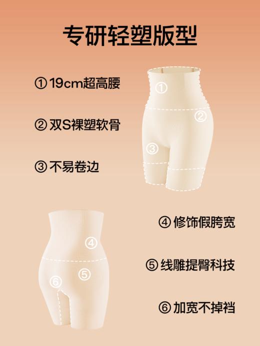 SIINSIIN收腹提臀裤2025年秋强力收肚子产后塑形高腰无痕塑身裤收腹裤6.0 商品图4