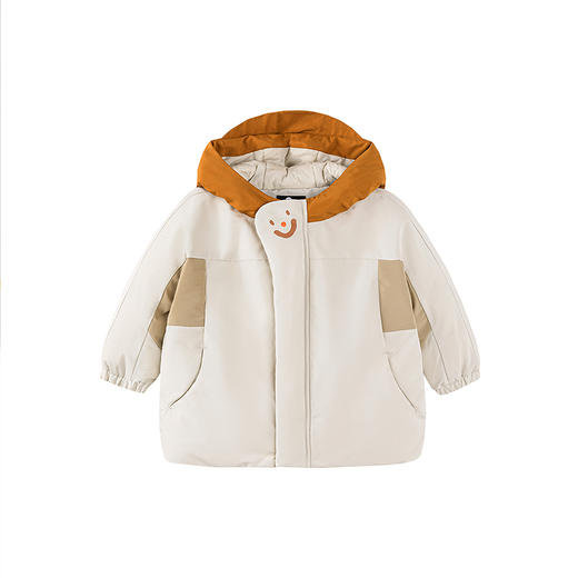 迷你巴拉三防发热男女童防风雪拒油污后背蓄热里布连帽羽绒服冬新 商品图4