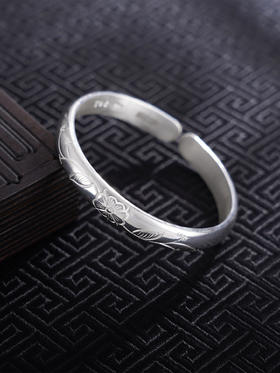 【花醉红颜】子佩集S999银手工手镯原创设计【55061119】2407