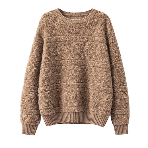 S·Y·C【D奥加厚棉袄级】100纯山羊绒重磅加厚保暖毛衣女CYR240207 商品图0