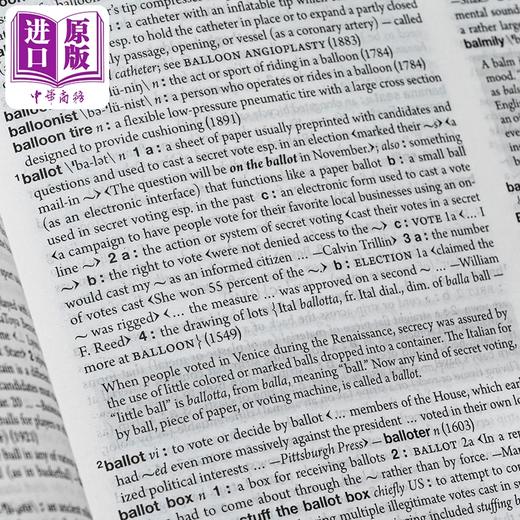 预售 【中商原版】2025新版 韦氏大学词典 第12版 Merriam Webster s Collegiate Dictionary 12th Edition 英文原版英语参考工具书 商品图3