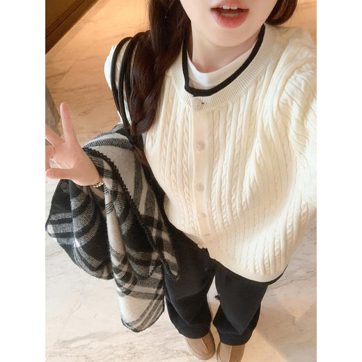 <曾小咸推荐> 现货秒杀！微信超特价！麻花针织开衫软糯日常159.99 立减80 秒杀79.99！ 商品图2