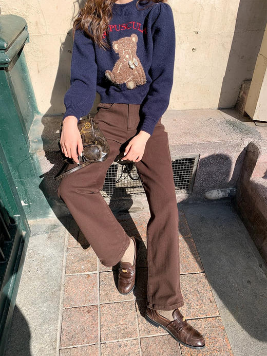 发货3-7天【美*同款白马加绒牛仔裤】告别冬裤臃肿感！一条就能扛过整个冬天～进口“德绒内里”品质直接拉满-YOO 商品图6