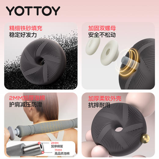 软哑铃可调节重量壶铃女士健身家用器材杠铃片5kg一对力量训练新 商品图2