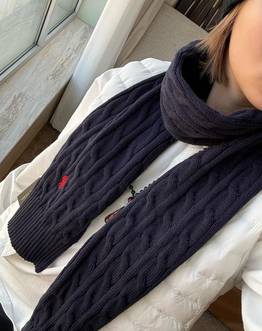 拉家绞花百分百棉 围巾 商品图3