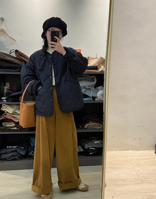 老米优品🎈3-5天！日杂风复古小棉服~《葫芦纹绗缝双面穿棉衣》 双面穿防风防水面料， 实现一衣两穿的自由！ WT251127C 商品图3