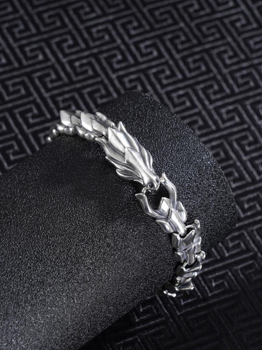 子佩集S925银【神龙摆尾】手链【STS056-8】纯银仿古生肖2409 商品图0