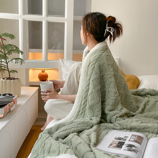 双层加厚风 塔芙绒加厚毛毯【冬季床品专场】 商品图3