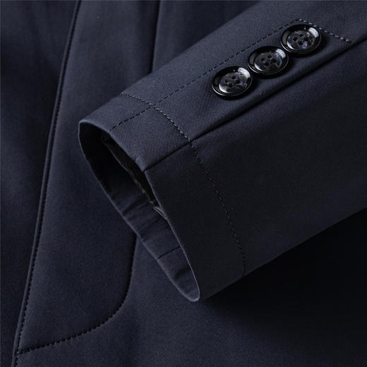 【90鸭绒】罗蒙冬季羽绒服男士中长款翻领干部时尚爸爸装行政风衣男士外套 商品图8