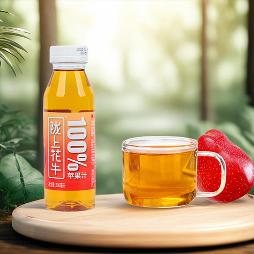 陇上花牛100%苹果汁 300ml/瓶 商品图1