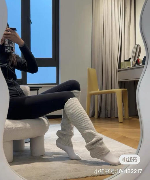 lu家羊毛针织袜套保暖腿套112702 商品图0