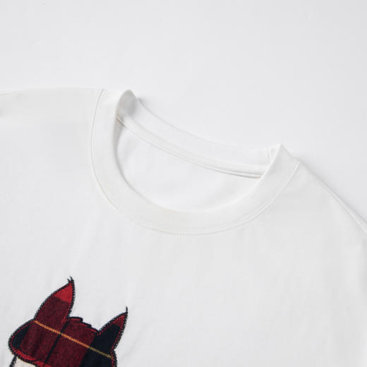 Herlian 2025冬季新品 马头叠图腾绣花长袖T恤女士 商品图3