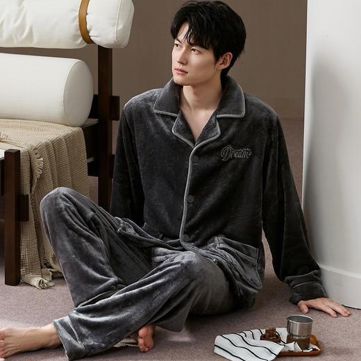 买手优选男士睡衣加绒加厚法兰绒男丝绒家居服套装168444191 商品图3
