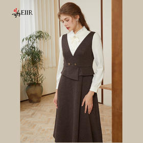 司歌假两件连衣裙秋冬收腰A921137X