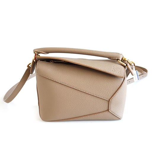 【98新】LOEWE罗意威puzzleMini沙色puzzle几何包单肩斜挎包女士261125JJ08 商品图0