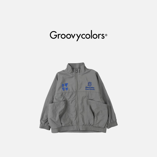 日本GC童装 Groovycolors 原田治尼龙塔夫绸拉链夹克 商品图1