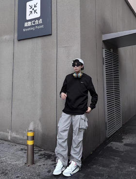 【国货优选 420g华棉 柔软亲肤】鸿星尔克云朵绒内里圆领卫衣（EK-XW25701R）