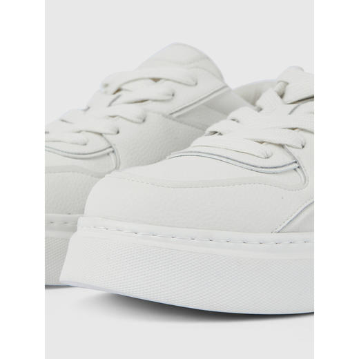 GXG通勤男鞋休闲百搭牛皮小白鞋时尚舒适增高休闲板鞋 商品图4