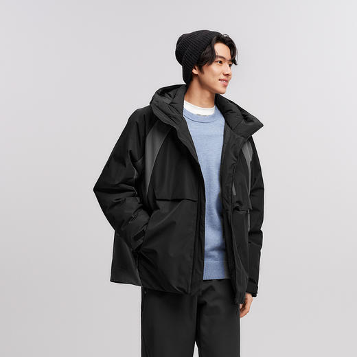 防护外套|森马中国国家地理系列羽绒服男冬90绒子防泼水户外拼色 商品图2