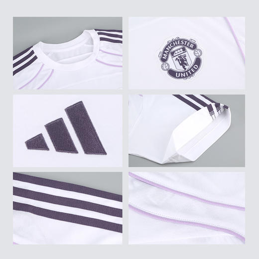 小李子正品ADIDAS阿迪达斯曼联复古风文化短袖T恤成人男JN2820 商品图3