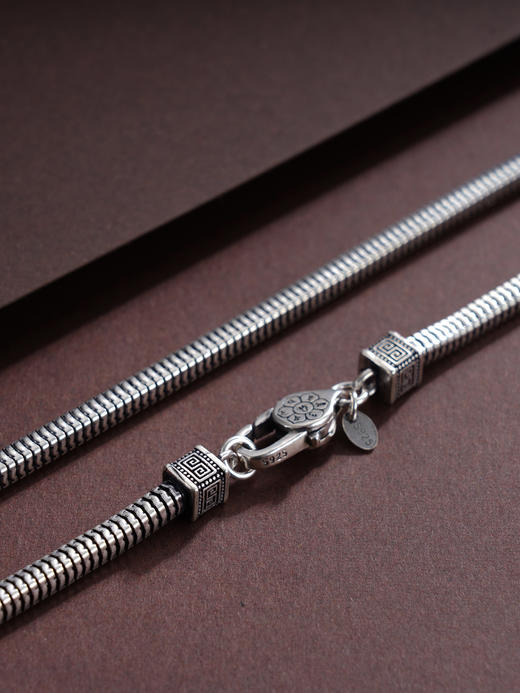 子佩集S925银【粼波】项链【YFXL039】纯银仿古2409 商品图0