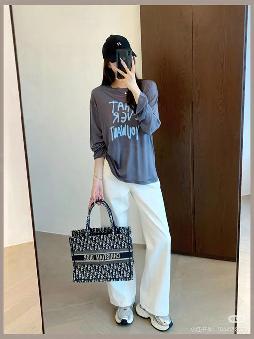 Dior book tote 老花 黑色 中号 托特包 商品图1