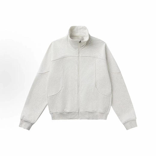 裁缝学苑AQ571设计感拼接立领卫衣纸样新款开衫外套打版裁剪图纸 商品图5