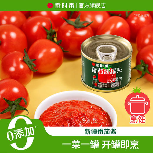 【番时番】新疆番茄酱罐头 星级大厨提味的秘密神器 小罐70g 一次一罐更方便 商品图0