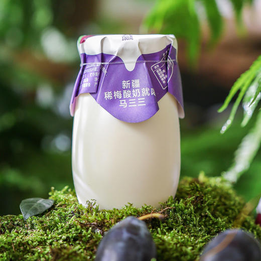 马三三·新疆稀梅小法兰西酸奶180g*12罐  新疆奶源 +喀什西梅 商品图1