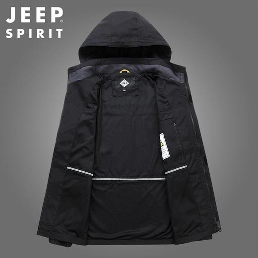 JEEP SPIRIT外套男春秋季宽松户外多口袋冲锋风衣运动夹克HL8119 商品图3